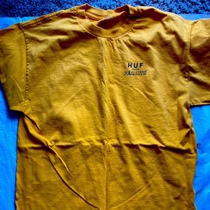 HUF x Peanuts Men’s Large Yellow T shirt